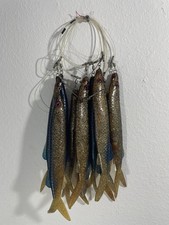 CALCUTTA  10 Pce 8”  Trolling Fishing Lure  Rigged Mahi Tuna Marlin Wahoo READ