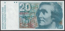 Switzerland Banknote 20 Francs 1978-1992 Uncirculated