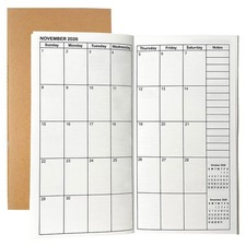 Travelers Notebook Inserts Jan 2026 - Dec 2027, Travelers Notebook Calendar 2...