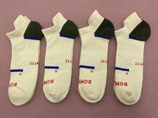 4 Pairs Bombas Men's All-Purpose Performance Ankle Socks Size Large9-13 Yellow