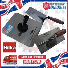 HILKA 3PC PLASTERERS SET PLASTERING HAWK BOARD FLOAT FINISHING BUCKET TROWEL