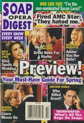 Soap Opera Digest Apr 6, 1999 MARK PINTER-JERRY VER DORN-ERIKA PAGE-ANNA LEE-GH