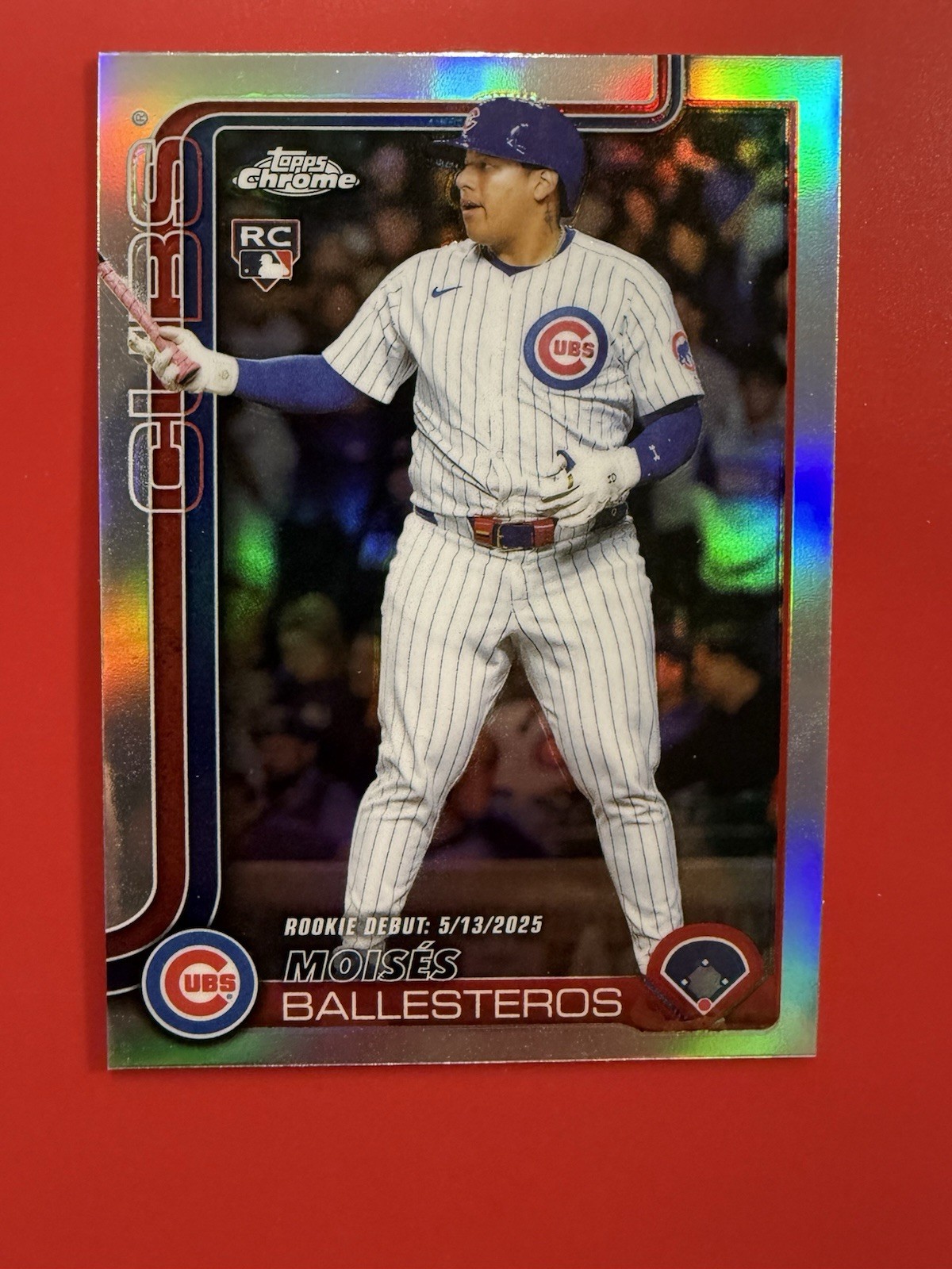 2025 Topps Chrome Update #USC7 Moises Ballesteros RC Rookie Refractor