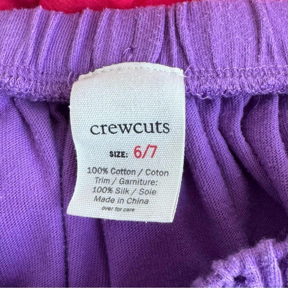 J Crewcuts девочек юбка 100% хлопок мягкий фиолетовый красный Flowy Summer удобный - Изображение 3 из 4