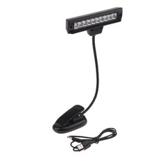 Professional 10 LED Clip On Music Stand Light Orchestra Piano Score Stand