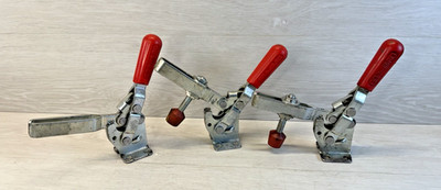 Lot of 3 DESTACO 247-U Heavy Duty Vertical Toggle Clamp in Good Condition, USA.