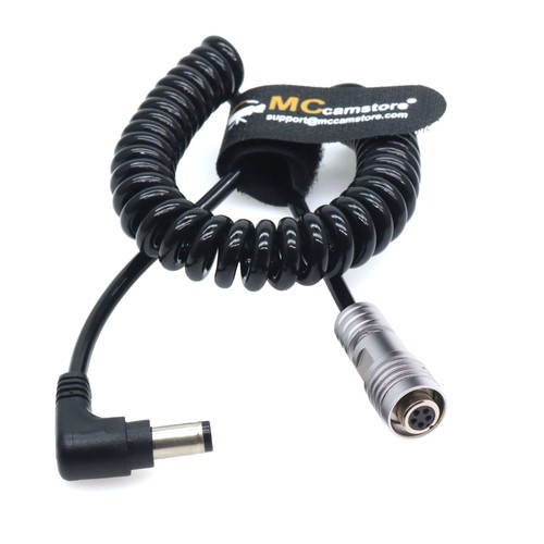 DC to 5 Pin Female Power Coiled Cable for IKAN Portkeys LH5P LH5H Monitor - Picture 4 of 5