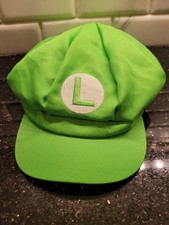 Super Mario Bros Luigi Cosplay Costume One Size Stretch Hat Cap