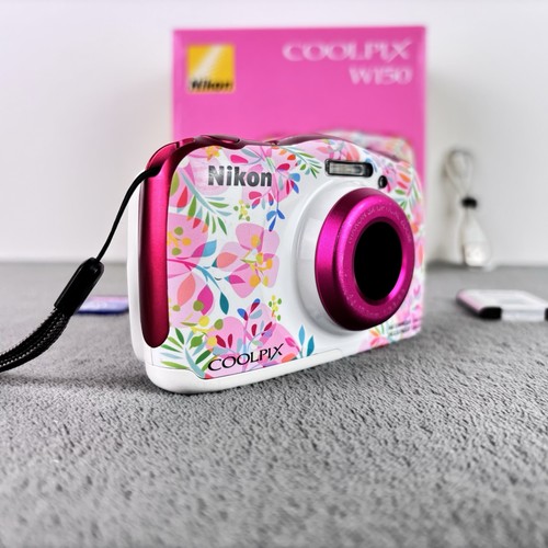 Nikon Coolpix W150 Pink Flowers Resort Kids Digital Camera Boxed Set WiFi Water - Bild 4 von 18