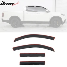 Fits 17-25 Honda Ridgeline Window Visors In-Channel Side Deflector Rain Guard
