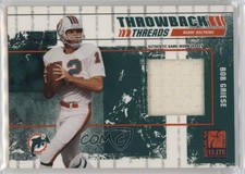 2003 Donruss Elite Throwback Threads 34/250 Bob Griese #TT-9 HOF 2n4