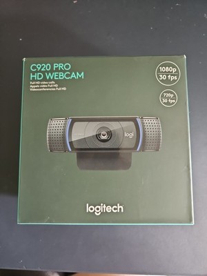 Logitech C920 PRO HD Webcam 1080p 30fps USB Autofocus Mic Black Sealed NIB