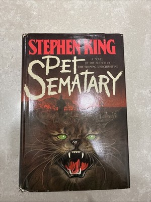 Stephen King Pet Sematary Y38 1st Edition (1983) Hardcover with Dust Jacket