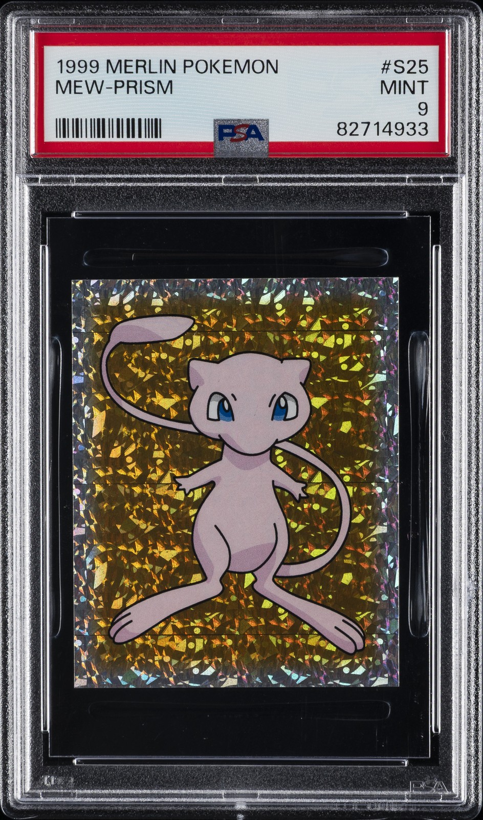 1999 MERLIN POKEMON #S25 MEW-PRISM PSA 9