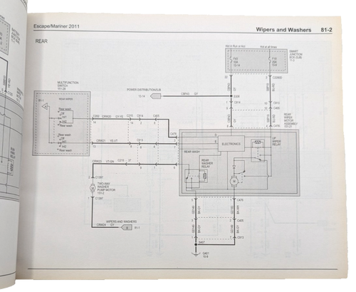 2011 Ford Escape Mercury Mariner Wiring Diagrams Electrical Manual Factory OEM - Picture 5 of 6