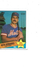 1985 TOPPS METS ALL STAR 1B KEITH HERNANDEZ