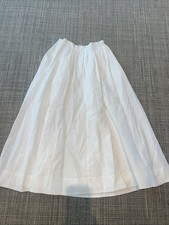 Unbranded Linen Lined Midi Skirt Side Pocket Zip Closure Coastal Cowgirl Size S
