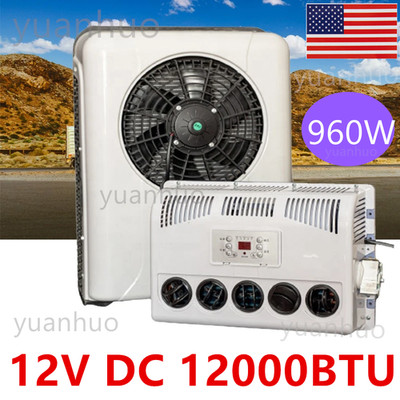 12V 12000BTU Air Conditioner Mini Split A/C For Semi Trucks Bus RV Caravan Vans