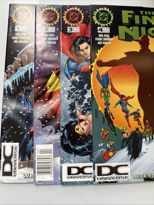 The Final Night #s 1, 2, 3, 4 1996 DC Universe Logo on Three Issues; High Grade