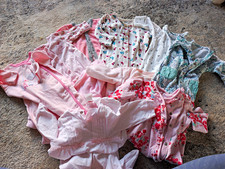 Disney Baby Girls 0-3M 10pc Footed Floral Babygrow Bundle Pink/White/Green