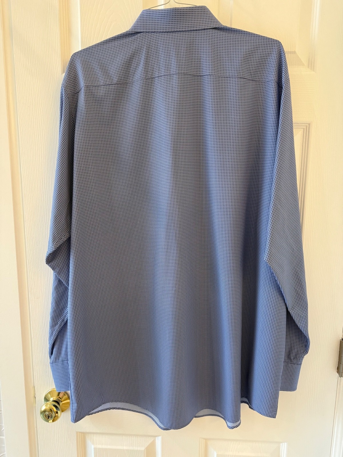 Murano Performance Button Down Shirt Blue Geometr… - image 5