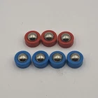 Vintage Ideal Rebound Game 3-Red & 4 Blue Replacement Roller Pucks *PUCKS ONLY*