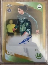 2025-26 Topps Uwcl Chrome Cora Zicai Gold Auto 50 Rookie Rc Wolfsburg 2025-26 Topps Uwcl Chrome Cora Zicai Gold Auto 50 Rookie Rc Wolfsburg
