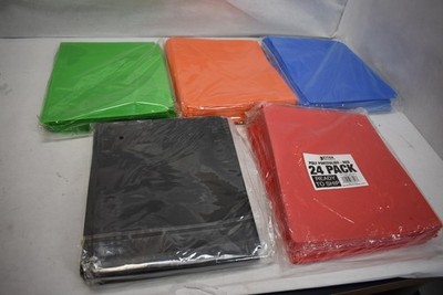 Better Office Poly Portfolio Folders 4 Pack School Office Supplies New Durable