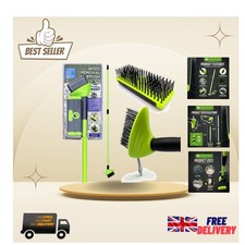 3-in-1 Weed Remover Tool Set with Adjustable Metal Broom for Easy Patio Cleaning