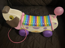LeapFrog Wooden AlphaPup, Purple/ Pink. Kid's musical electronic toys. NWOT