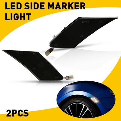 For 17-20 Toyota 86 13-20 BRZ 13-16 FR-S Smoked Lens LED Side Marker Bumper Lamp