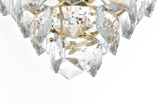 Elegant Lighting Adaline 16" Chandelier in Satin Gold - Picture 4 of 8