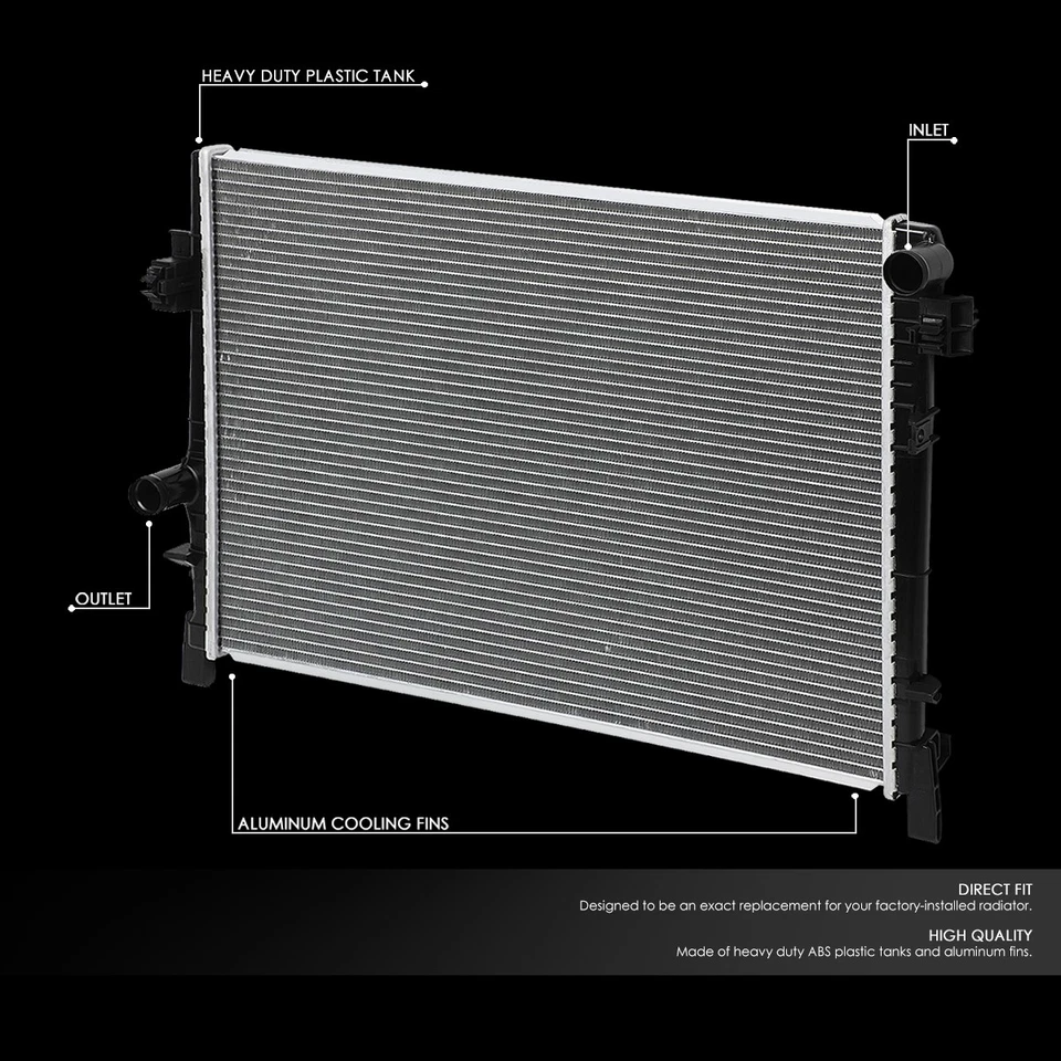 Para Dodge Journey 2009-2016 2,4 L 3,5 L 3,6 L AT radiador estilo OE aluminio 13084 Foto 2 de 4