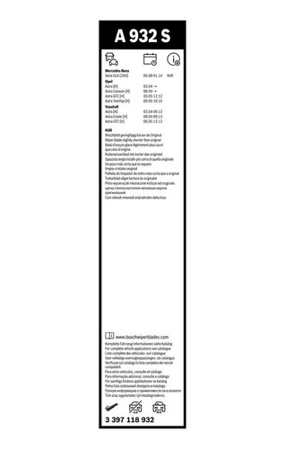 Bosch Scheibenwischer 3 397 118 932 - A932S - Bild 4 von 11