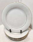 Sakura Classic Gold Salad/Dessert Plates Set Of 4 White w/Gold Trim Porcelain