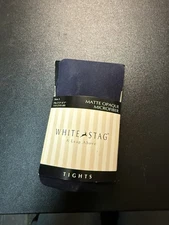 Woman's Matte Opaque Microfiber Black Tights Size 3