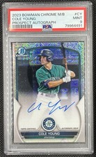 2023 Bowman - Chrome Prospect Mega Box Autographs Cole Young #BMA-CY (AU, RC)
