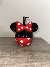 Disney Minnie Mouse Ceramic Soap Lotion Dispenser Red Polka Dot Bow 4015677