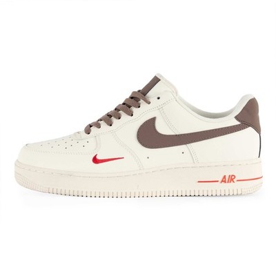 NIKE Herren Sneaker 808788 Air Force One Valentine's Day Beige / 45 (44.5) /