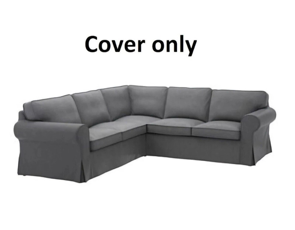 IKEA Ektorp Slipcover - Nordvalla Dark Gray 4 Piece