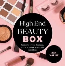 High End Sephora Ulta Beauty Suprise Box, Makeup Skincare Haircare