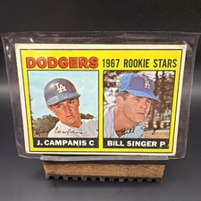 1967 Topps LA Dodgers Rookie Stars I Campanis & Bill Singer Baseball Card #12. rookie card picture