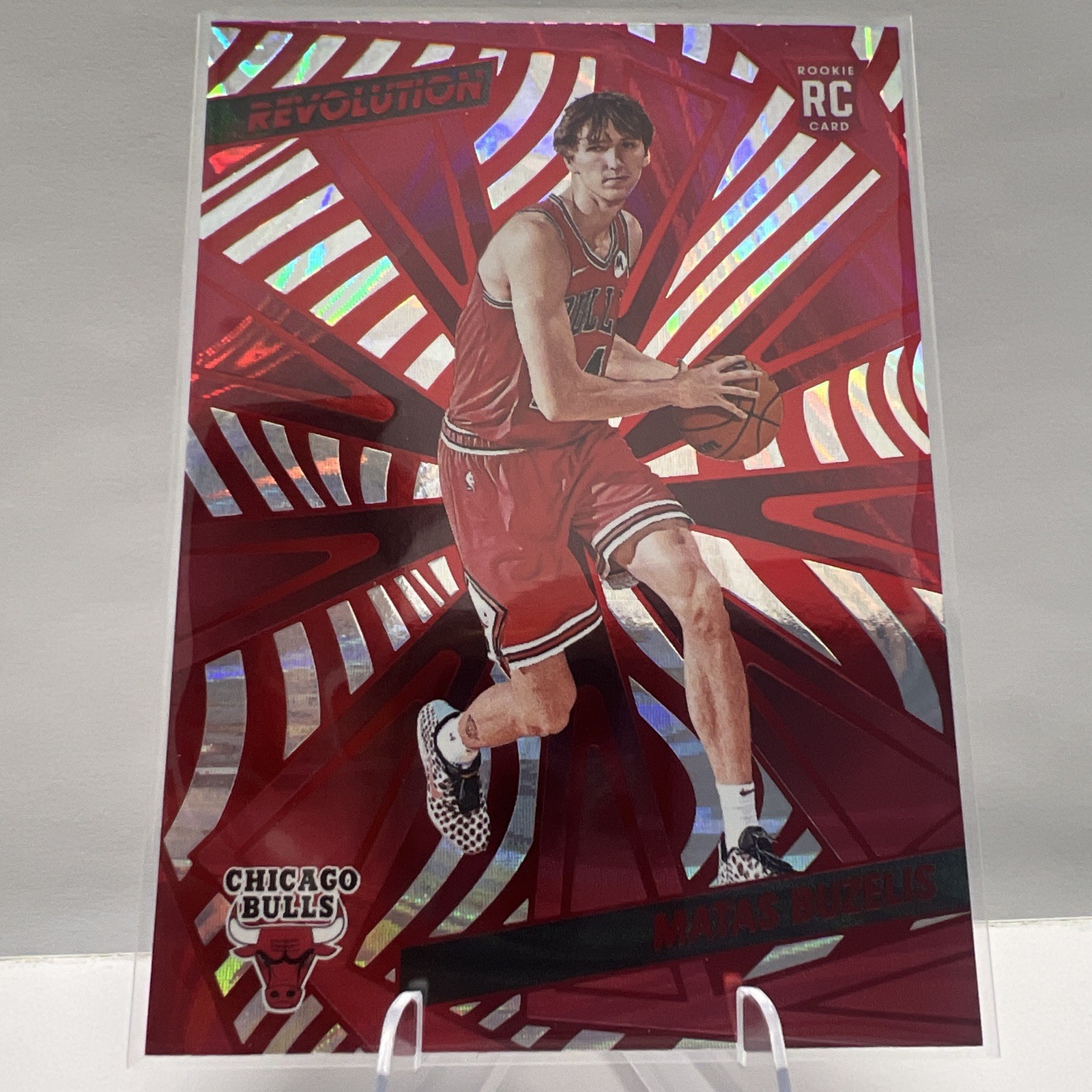 2024-25 Panini Revolution - Rookies Matas Buzelis #129 Red Swirl (RC)