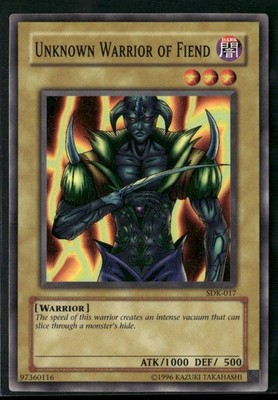 Unknown Warrior of Fiend SDK-017 - Yu-Gi-Oh! TCG Common