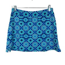 Tranquility Colorado Clothing Skort Blue Geometric Built In Shorts Women's S