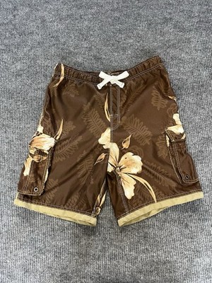 NOBO No Boundaries Men s Swim Trucks Size Medium 32/34 Lined String Tie Hawaiian