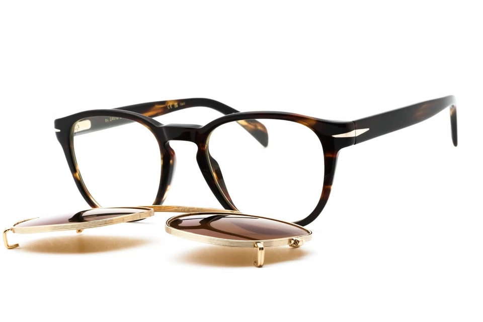 Óculos de sol DAVID BECKHAM DB 1117/CS 00UC MT armação Havana lentes douradas 50mm - Imagem 3 de 4