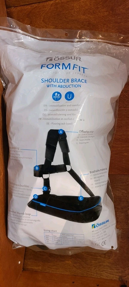 Ossur Form Fit Soporte para Hombro Eslinga de Abducción Mediana Nuevo Foto 2 de 4