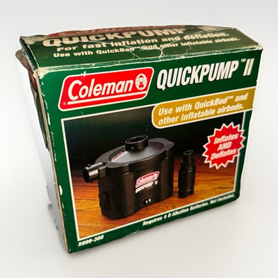 #ad #ad 1999 Coleman QuickPump II Battery Operated Air Pump For Airbeds NEW $15.00