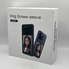 Magnetic iPhone Vlog Selfie Monitor Screen Projection Phone Rear Cam Black PT001